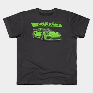 car 911 GT3 RS green Kids T-Shirt